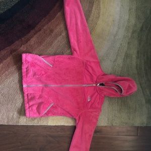 Pink Fuzzy North Face